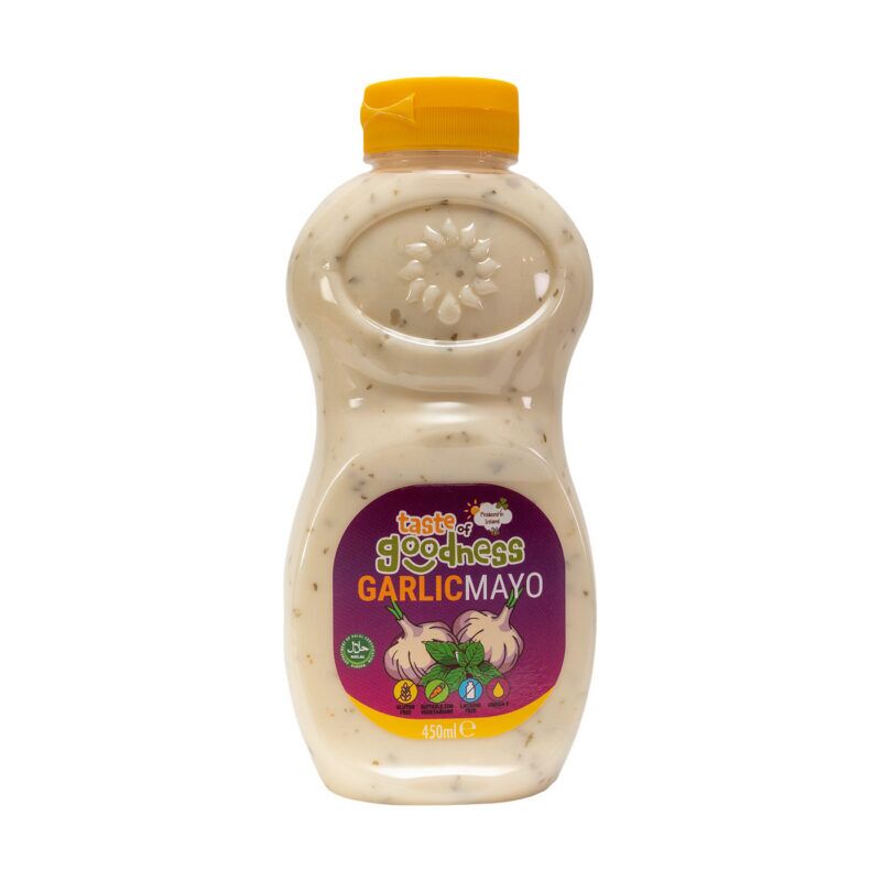 Taste-of-Goodness-Garlic-Mayo-450ml Taste of Goodness Garlic Mayo Sauce Wholesale Pack 6 x 450ml