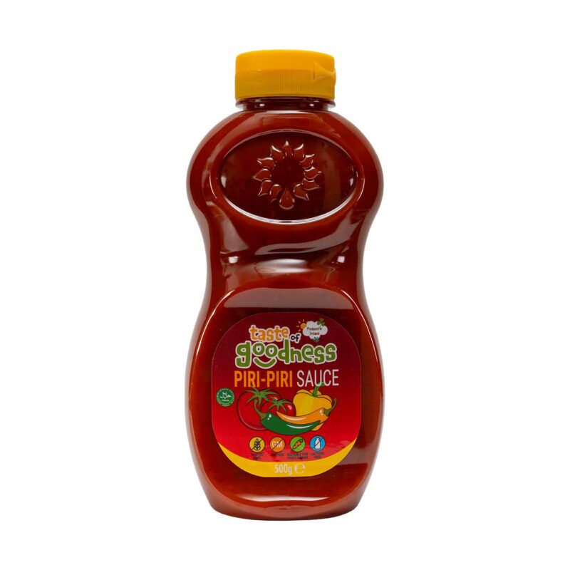 Taste-of-Goodness-Piri-Piri-Sauce-500g Taste of Goodness Piri Piri Sauce Wholesale Pack 6 x 500g