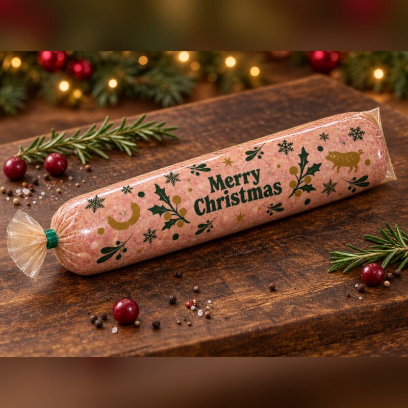 Christmas Sausage Meat Sleeves (1 lb)