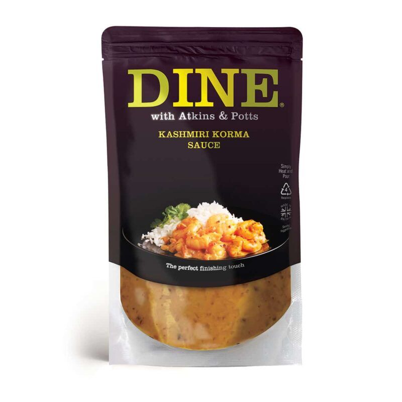 DINE IN with Atkins & Potts Kashmiri Korma Sauce DINE IN with Atkins & Potts Kashmiri Korma Sauce