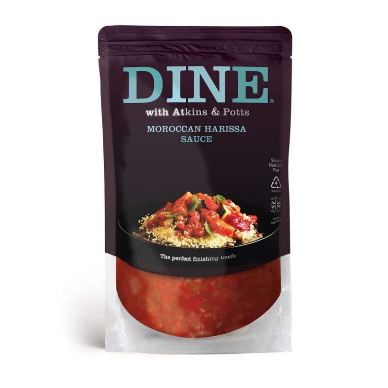 DINE IN with Atkins & Potts Moroccan Harissa Sauce DINE IN with Atkins & Potts Moroccan Harissa Sauce