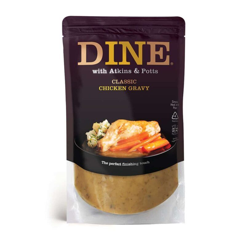 DINE IN with Atkins & Potts Classic Chicken Gravy DINE IN with Atkins & Potts Classic Chicken Gravy