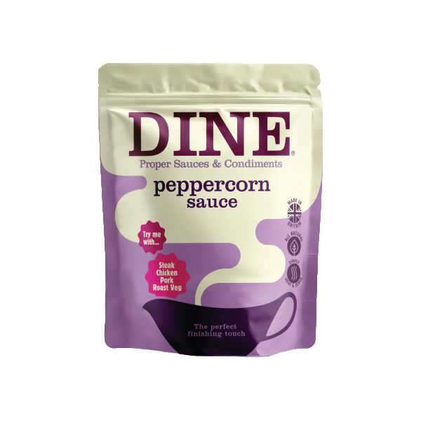 DINE Peppercorn Pour Over Sauce