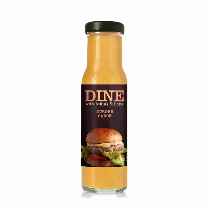 DINE IN with Atkins & Potts Burger Sauce DINE IN with Atkins & Potts Burger Sauce