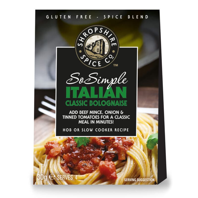 Shropshire Spice So Simple Italian Classic Bolognaise Spice Blend Shropshire Spice So Simple Italian Classic Bolognaise Spice Blend
